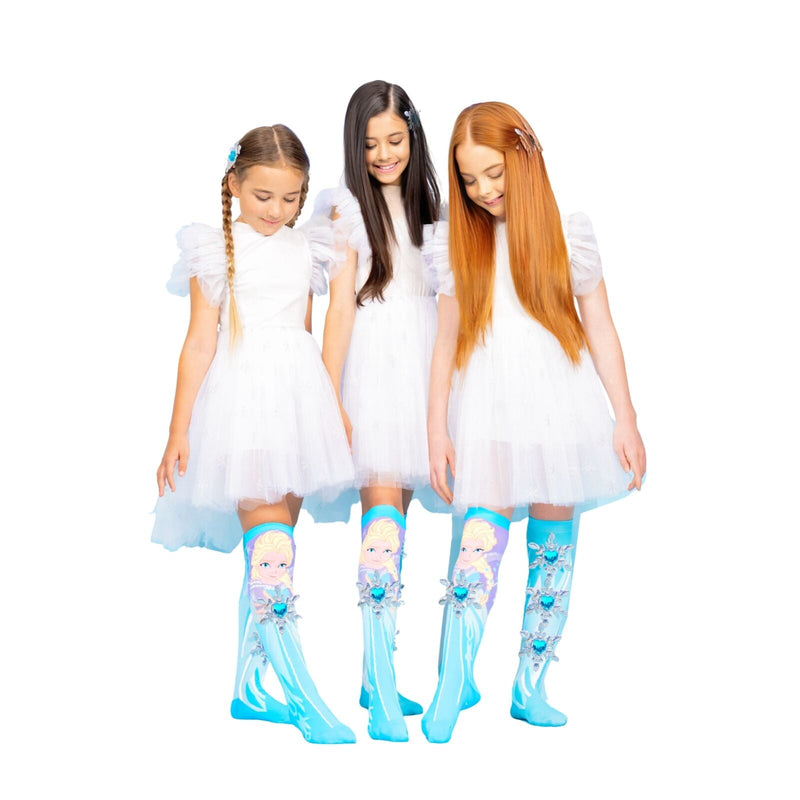 Load image into Gallery viewer, MADMIA Disney Frozen Knee High Girls Childrens Kids Socks One Size-2