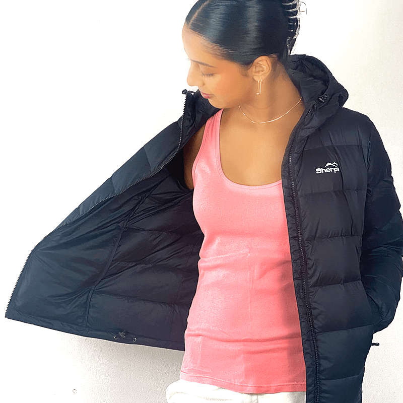 Load image into Gallery viewer, Sherpa Women's Midweight 650+ Hooded Down Jacket
