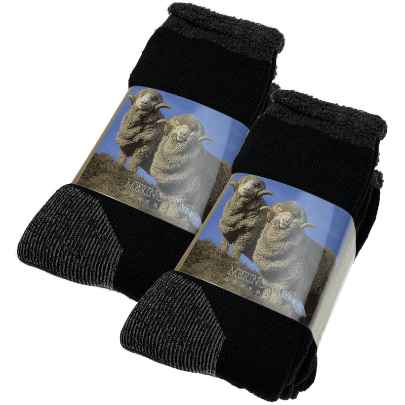 Load image into Gallery viewer, 6 Pairs Heavy Duty Merino Wool Work Socks Extra Thick Cushion (Size 11-14)-0