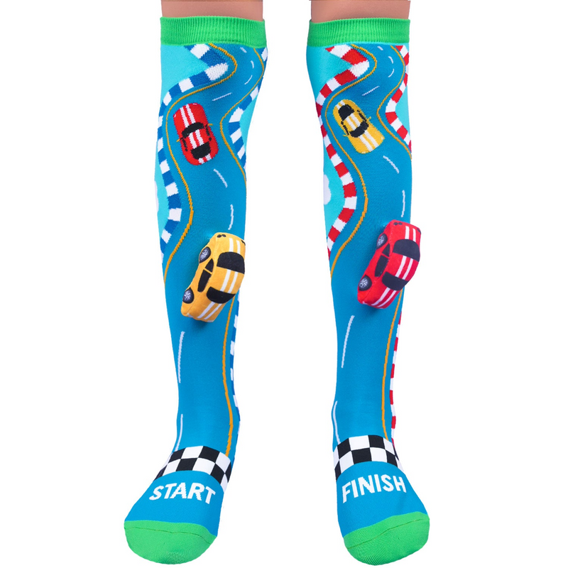 Load image into Gallery viewer, Madmia Racing Cars Kids/Toddler Comfortable/Playful Breathable Socks 6y+-4