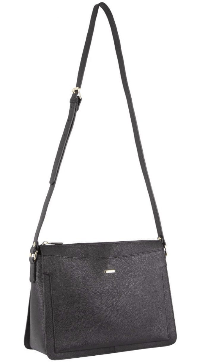 Load image into Gallery viewer, Morrissey Italian Structured Leather Cross Body Handbag Tote Bag (MO3162) - Black-2