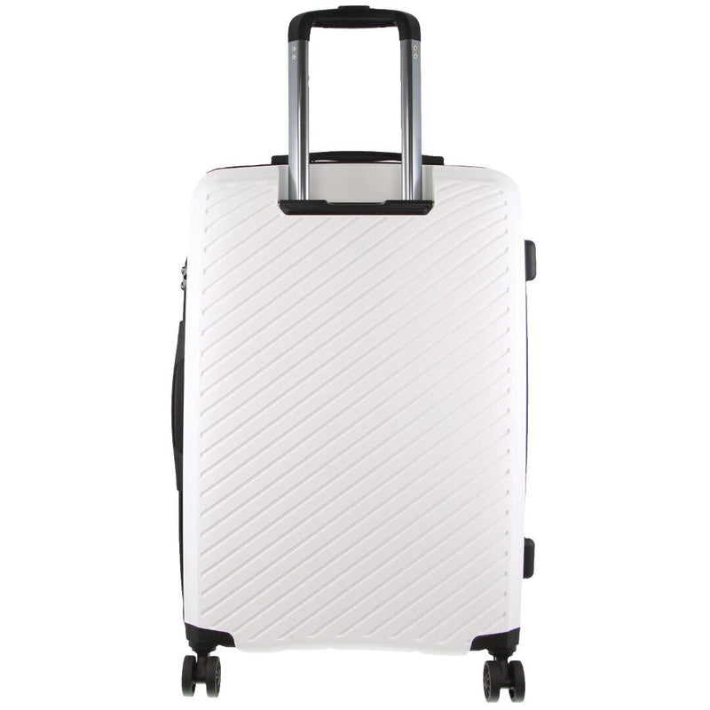 Load image into Gallery viewer, Pierre Cardin Inspired Milleni Checked Luggage Bag Travel Carry On Suitcase 75cm (124L) - White-4