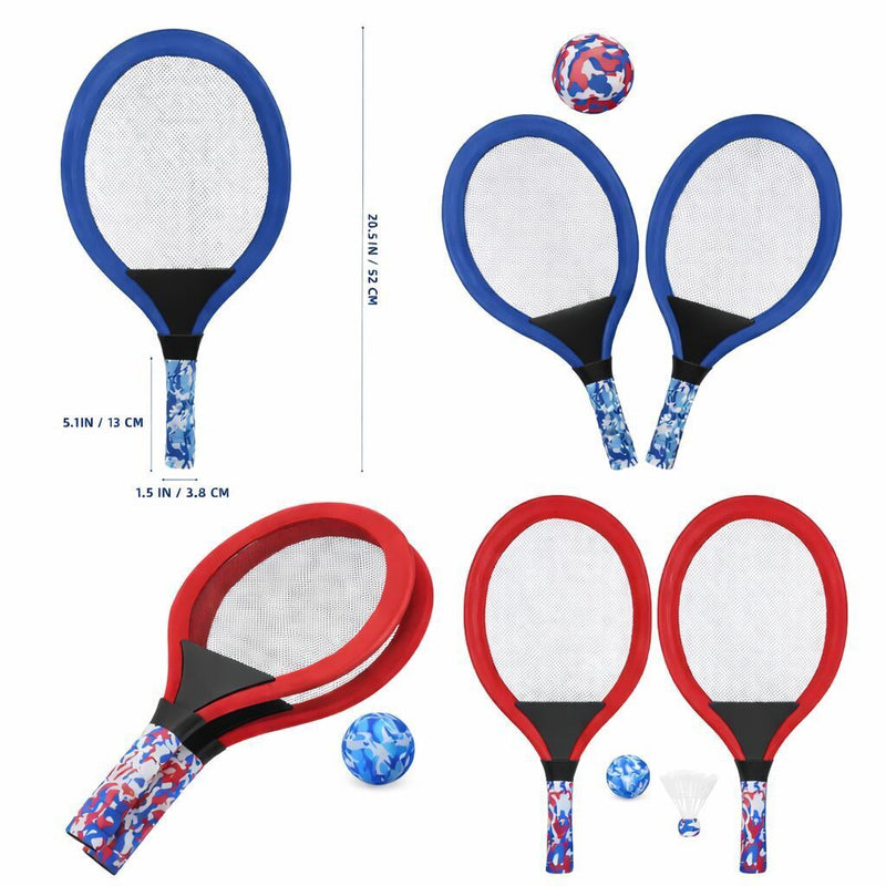 Load image into Gallery viewer, 2x Kids Beach Backyard Tennis Racquets Badminton Training Rackets - Assorted Colours-4