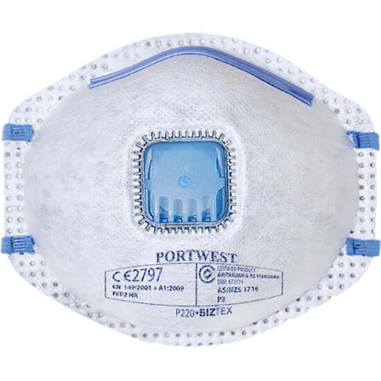 Load image into Gallery viewer, 1 Pack of 10 FFP2 Carbon Valved Dust Mist Face Masks Fume Respirator - White-0
