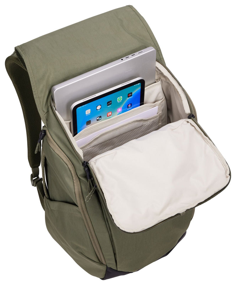 Load image into Gallery viewer, THULE Paramount 27L Water-Resistant Backpack w/ 16" Laptop Compartment in Soft Green-3