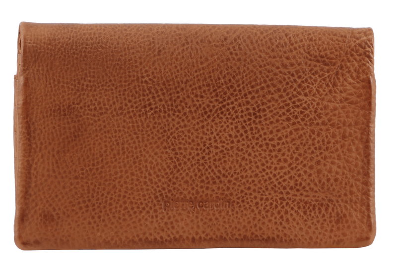 Load image into Gallery viewer, Pierre Cardin Ladies Womens Genuine Leather Bi-Fold RFID Purse Wallet - Cognac-1
