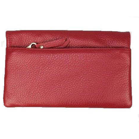 Load image into Gallery viewer, Pierre Cardin Ladies Womens Genuine Leather Bi-Fold RFID Purse Wallet - Red-2
