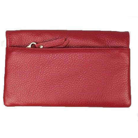 Load image into Gallery viewer, Pierre Cardin Ladies Womens Genuine Leather Bi-Fold RFID Purse Wallet - Red-2
