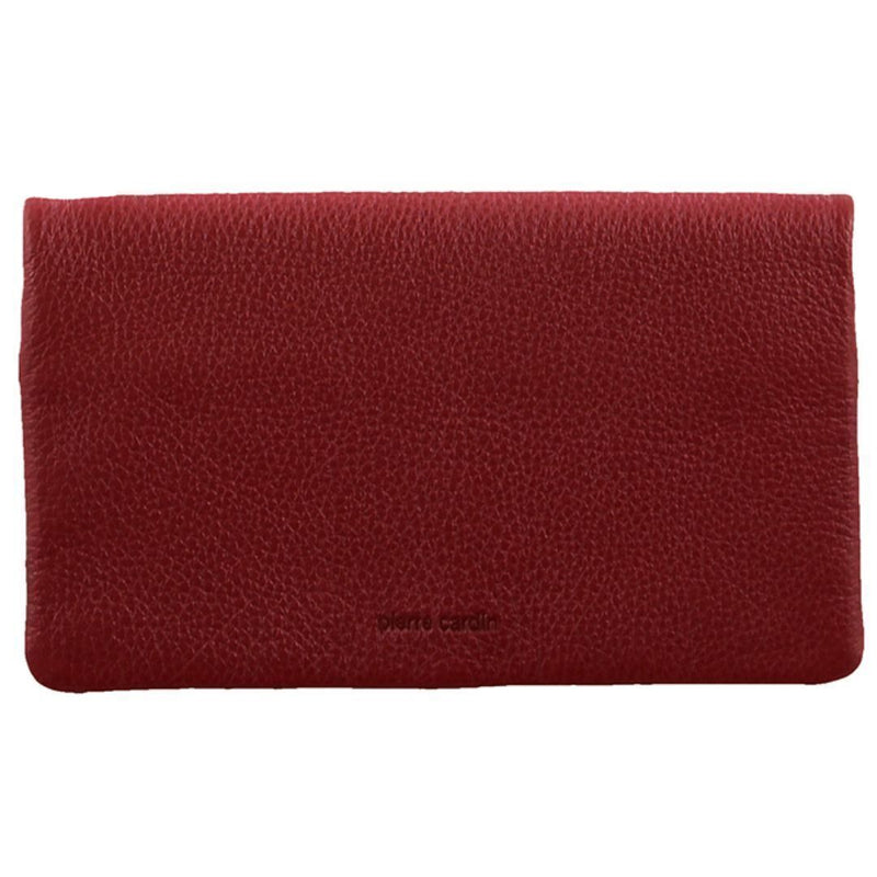 Load image into Gallery viewer, Pierre Cardin Ladies Womens Genuine Leather Bi-Fold RFID Purse Wallet - Red-0