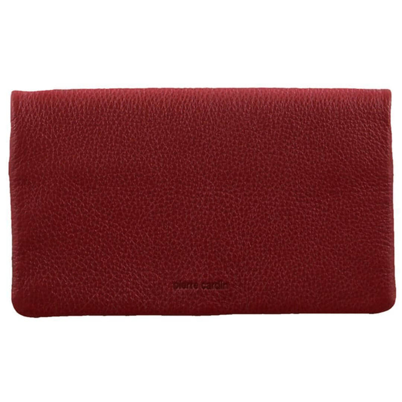 Load image into Gallery viewer, Pierre Cardin Ladies Womens Genuine Leather Bi-Fold RFID Purse Wallet - Red-0