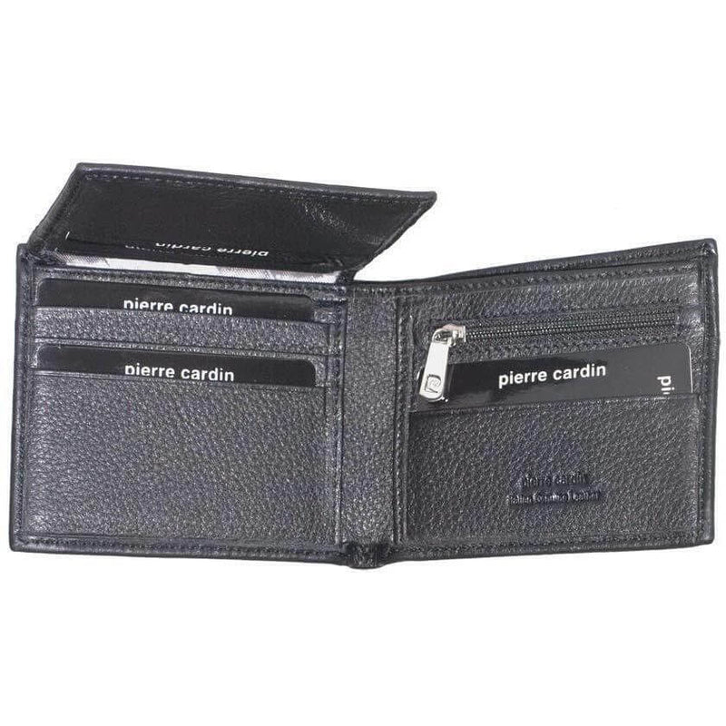 Load image into Gallery viewer, Pierre Cardin Mens Wallet RFID Blocking Genuine Italian Leather - Black-3