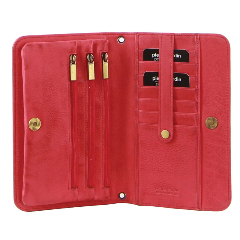 Load image into Gallery viewer, Pierre Cardin Ladies Womens Clutch Leather Wallet Purse RFID Protected - Pink-3