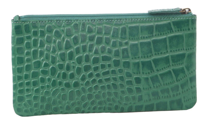Load image into Gallery viewer, Pierre Cardin Ladies Womens Genuine Soft Leather Italian Wallet - Green/Croc-2