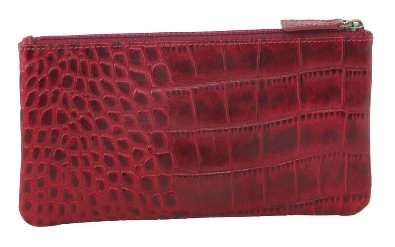 Load image into Gallery viewer, Pierre Cardin Ladies Womens Genuine Soft Leather Italian Wallet - Red/Croc-2