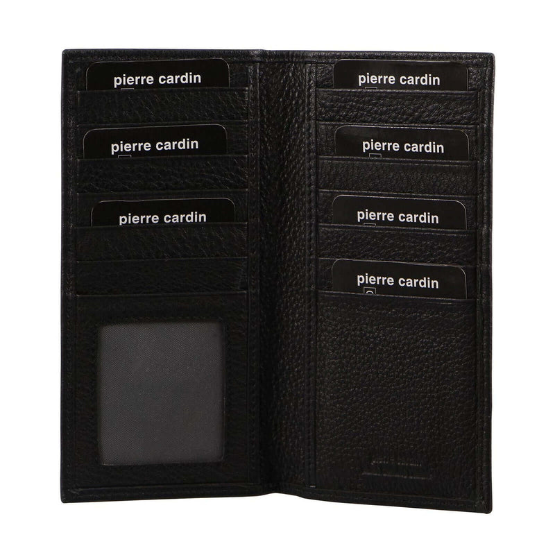 Load image into Gallery viewer, Pierre Cardin Mens Italian RFID Protected Leather Suit Wallet - Black-0