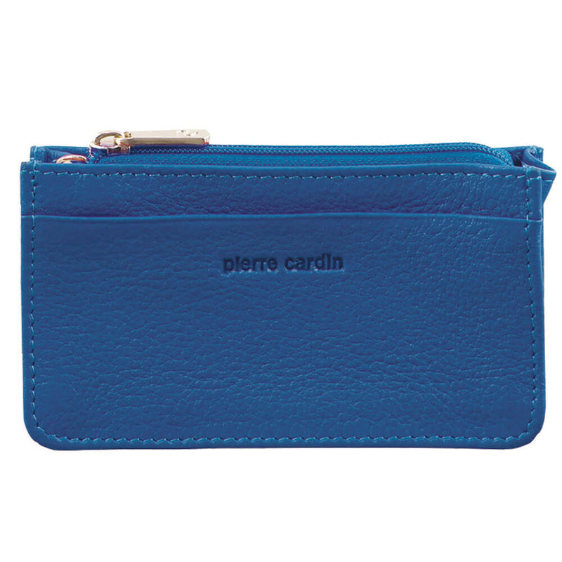 Load image into Gallery viewer, Pierre Cardin Womens Soft Italian Leather Coin Purse Holder Wallet - Aqua-0