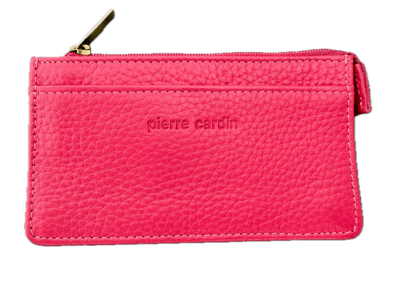 Load image into Gallery viewer, Pierre Cardin Womens Soft Italian Leather Coin Purse Holder Wallet - Hot Pink-0