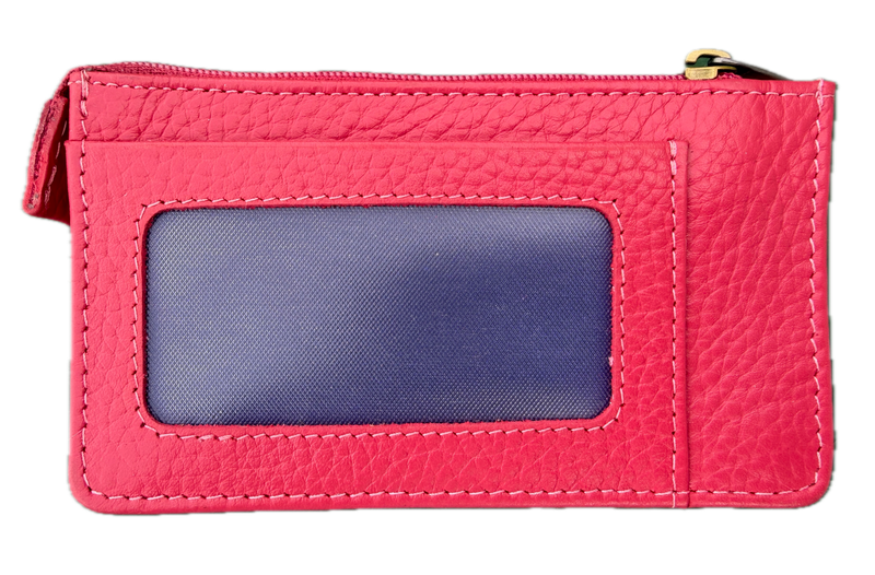 Load image into Gallery viewer, Pierre Cardin Womens Soft Italian Leather Coin Purse Holder Wallet - Hot Pink-2