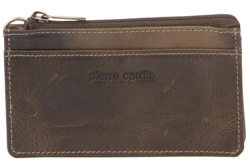Load image into Gallery viewer, Pierre Cardin Womens Soft Italian Leather Coin Purse Holder Wallet - Mushroom-0