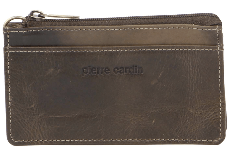 Load image into Gallery viewer, Pierre Cardin Womens Soft Italian Leather Coin Purse Holder Wallet - Mushroom-1