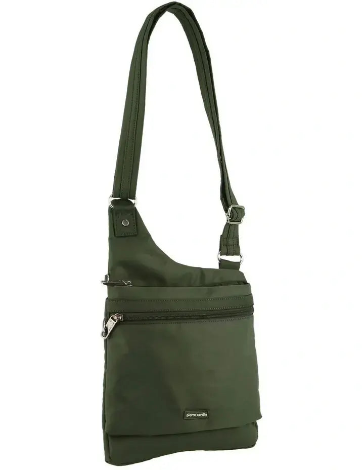 Load image into Gallery viewer, Pierre Cardin RFID Cross Body Bag Travel Anti-Theft Slash Proof - Olive-0