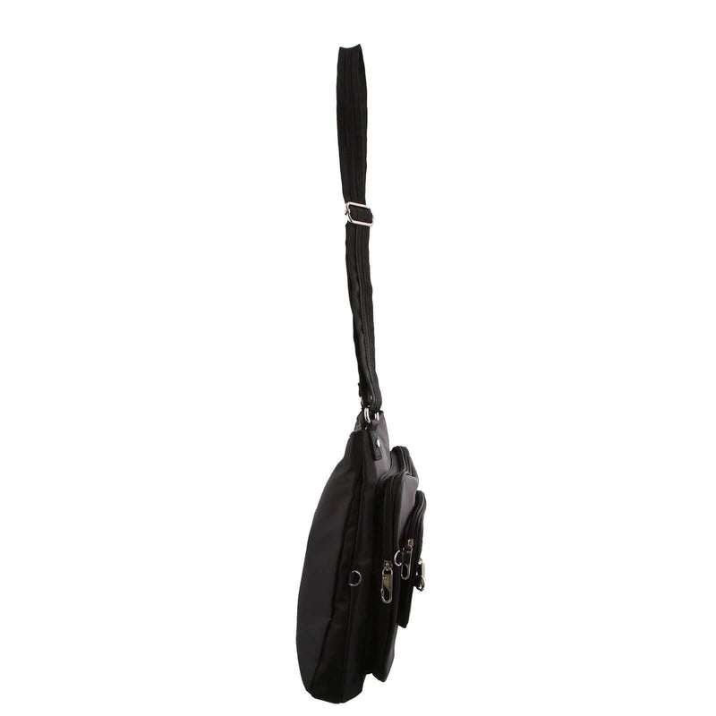 Load image into Gallery viewer, Pierre Cardin Nylon Cross Body RFID Anti-Theft Slash Proof Bag - Black-2