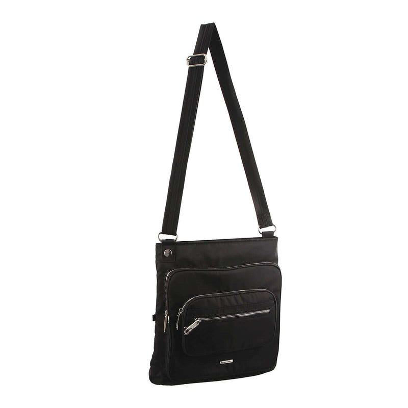Load image into Gallery viewer, Pierre Cardin Nylon Cross Body RFID Anti-Theft Slash Proof Bag - Black-0