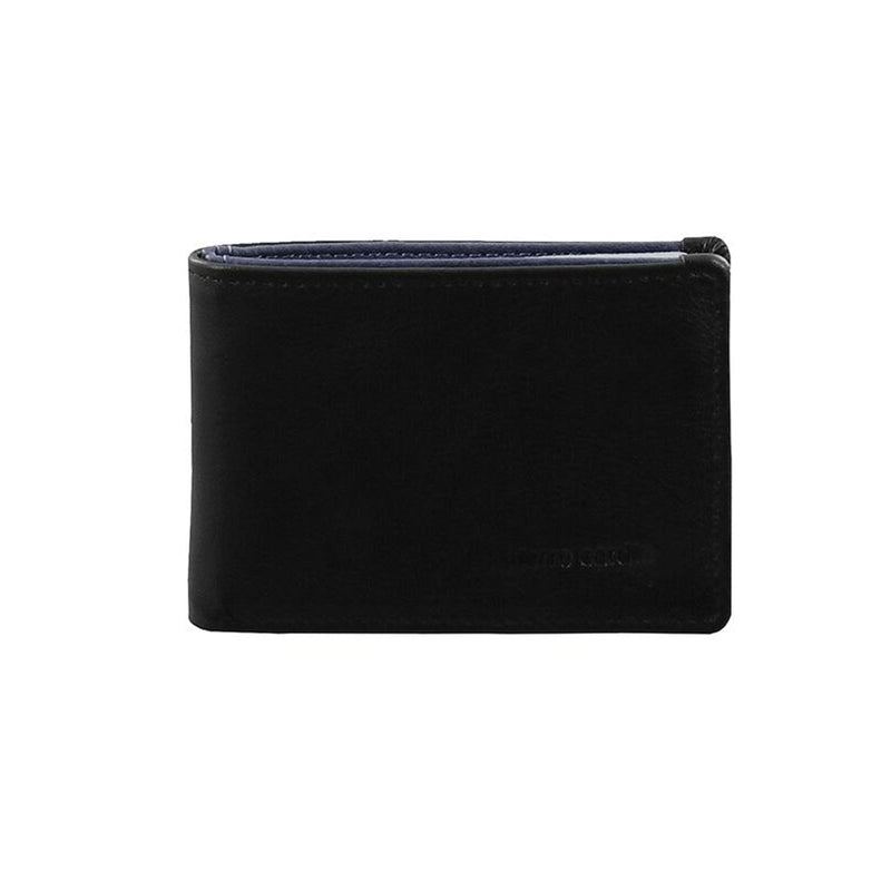 Load image into Gallery viewer, Pierre Cardin Mens Leather RFID Italian Two-Tone Wallet - Black/Navy-2