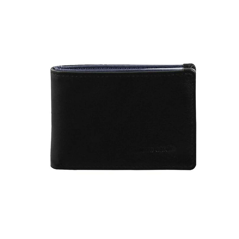 Load image into Gallery viewer, Pierre Cardin Mens Leather RFID Italian Two-Tone Wallet - Black/Navy-2