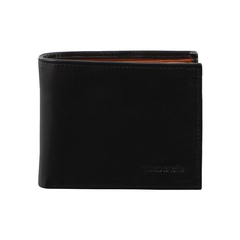 Load image into Gallery viewer, Pierre Cardin Italian Leather Mens Two Tone Bi-Fold Wallet - Black/Cognac-2