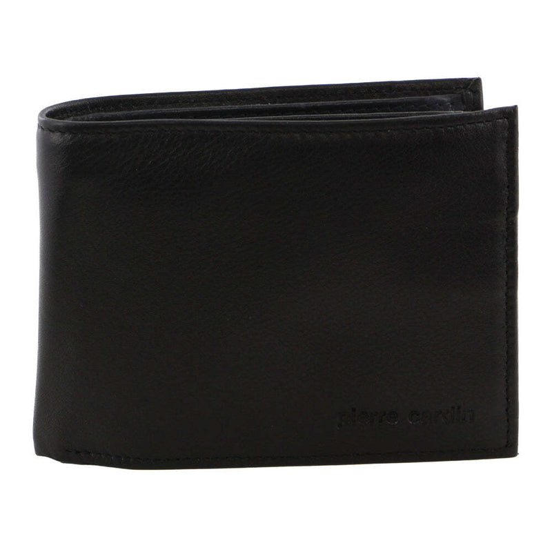 Load image into Gallery viewer, Pierre Cardin Italian Genuine Leather Mens Two Tone Bi Fold Wallet- Black/Midnight-2