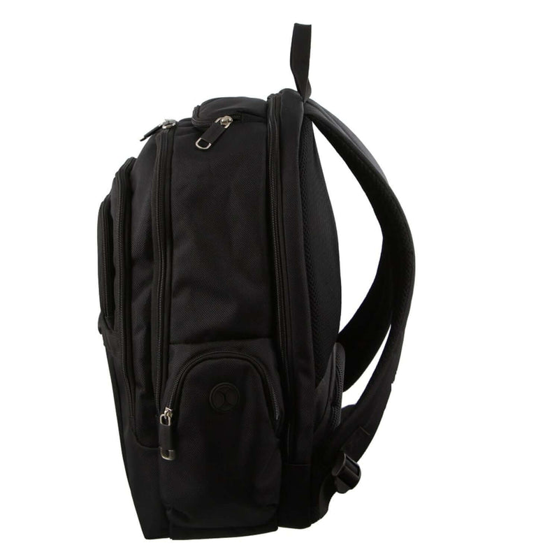 Load image into Gallery viewer, Pierre Cardin 30L Large Padded Backpack Bag w 13" Laptop Sleeve Travel Luggage - Black-3
