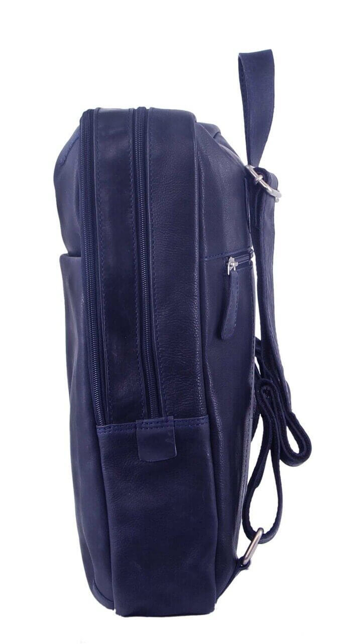 Load image into Gallery viewer, Pierre Cardin Rustic Large Leather Backpack Bag Rucksack Men Women - Midnight-2