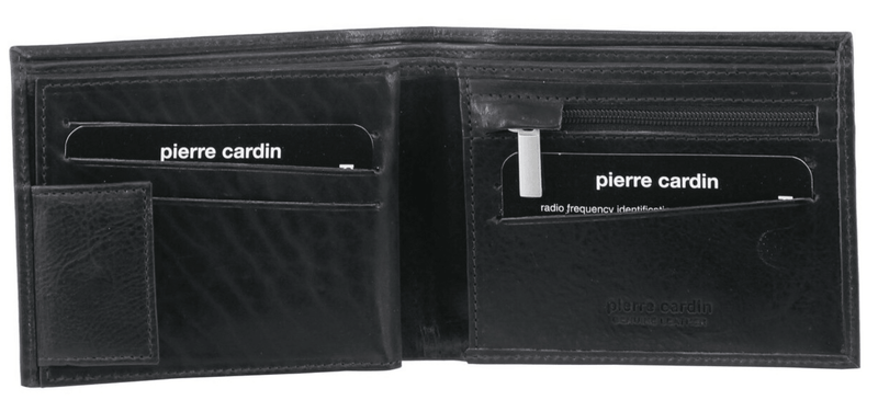 Load image into Gallery viewer, Pierre Cardin Mens Soft Rustic Leather RFID Protected Wallet - Black-1