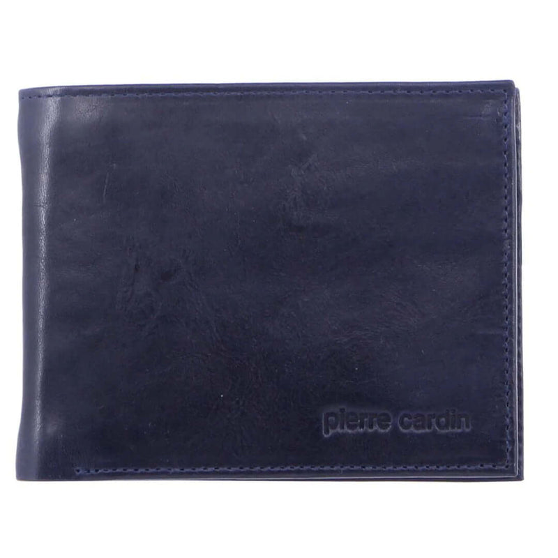 Load image into Gallery viewer, Pierre Cardin Mens Soft Rustic Leather RFID Protected Wallet - Midnight Navy-0