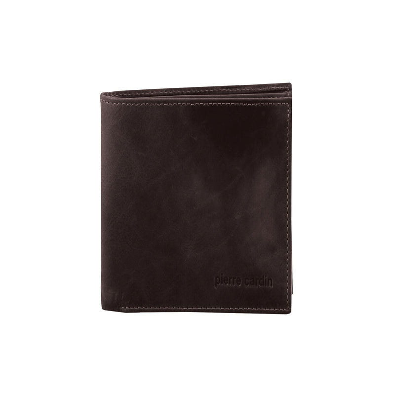 Load image into Gallery viewer, Pierre Cardin Mens Rustic RFID Leather Bi-Fold Wallet Card Holder - Brown-2