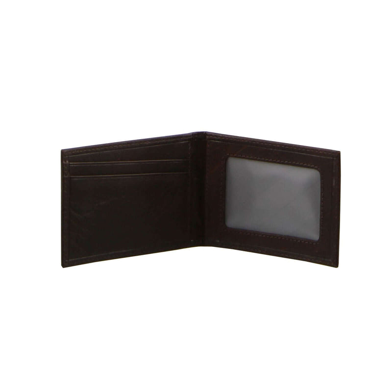 Load image into Gallery viewer, Pierre Cardin Mens Rustic Leather Bi-Fold Wallet Card Holder - Brown-3