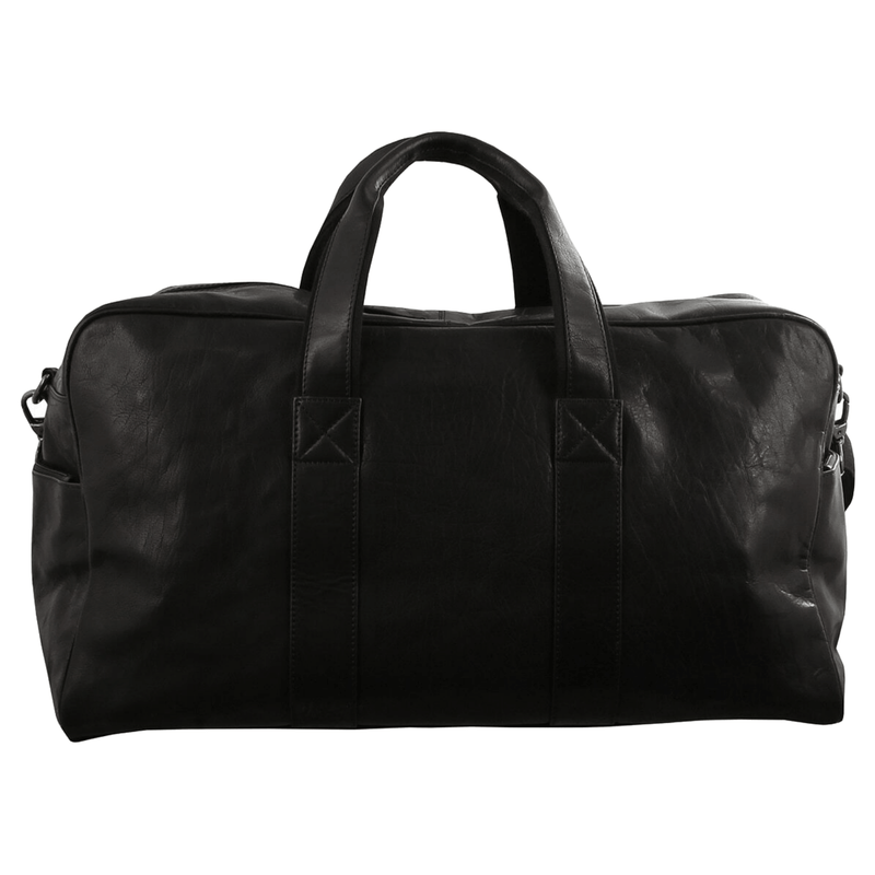 Load image into Gallery viewer, Pierre Cardin Rustic Leather Travel Bag Overnight Business Weekend Luggage Black-2
