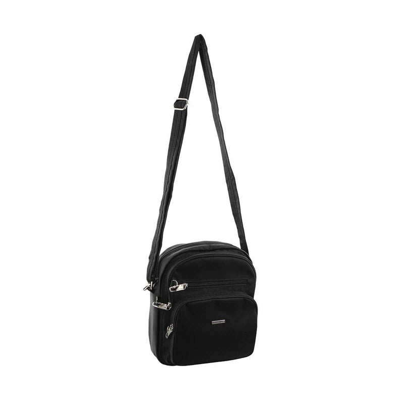 Load image into Gallery viewer, Pierre Cardin Nylon Shoulder Cross Body RFID Anti-Theft Slash Proof Bag Travel - Black-2