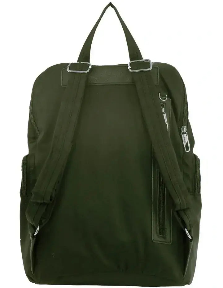 Load image into Gallery viewer, Pierre Cardin Nylon RFID Anti Theft Slash Proof Travel Backpack Bag - Olive-3