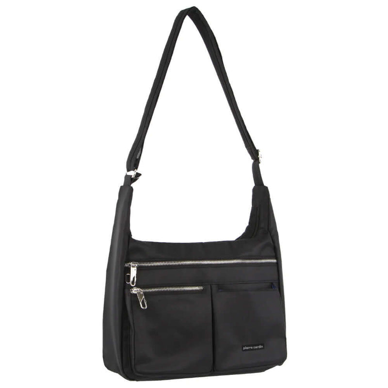 Load image into Gallery viewer, Pierre Cardin Anti-Theft Cross Body Bag RFID Slash Proof Travel - Black-1