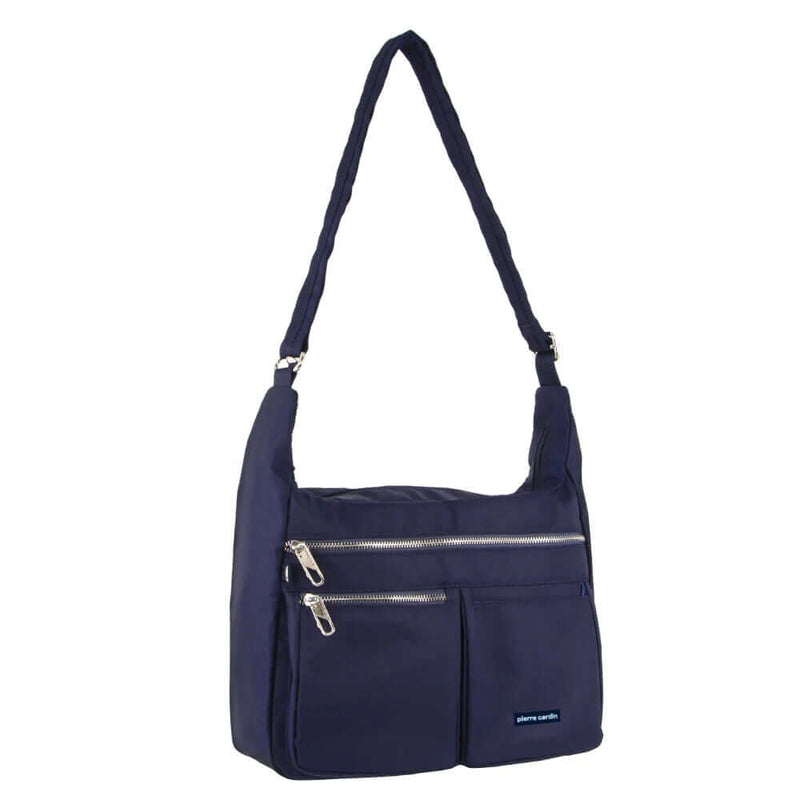 Load image into Gallery viewer, Pierre Cardin Anti-Theft Cross Body Bag RFID Slash Proof Travel - Navy-0