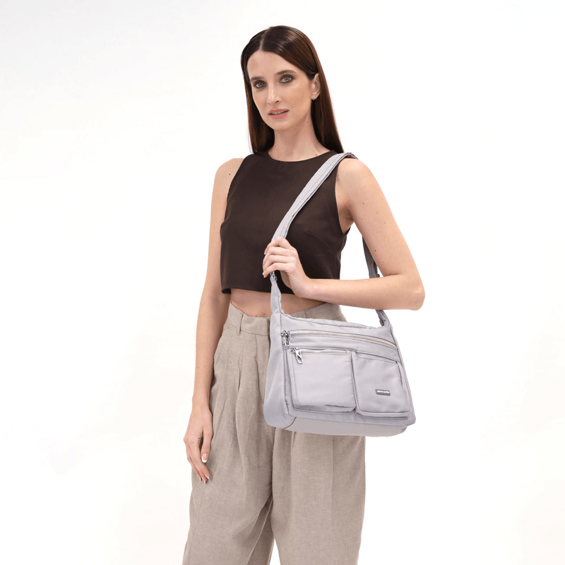Load image into Gallery viewer, Pierre Cardin Anti-Theft Cross Body Bag RFID Slash Proof Travel - Taupe-2