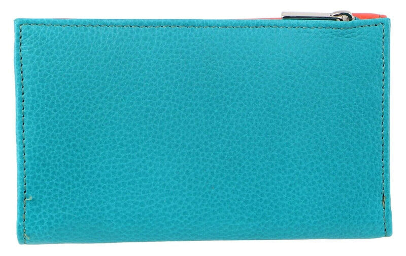 Load image into Gallery viewer, Pierre Cardin Italian Genuine Leather Ladies Wallet- Orange/Turquoise-2
