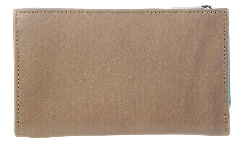 Load image into Gallery viewer, Pierre Cardin Italian Genuine Leather Ladies Summer Wallet- Turquoise/Taupe-2