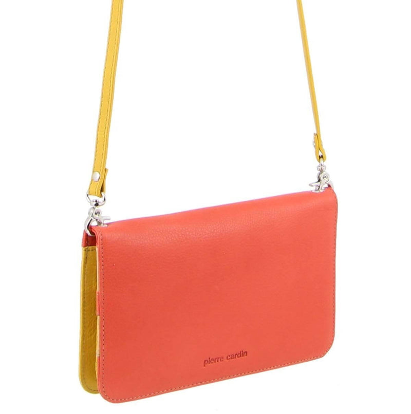 Load image into Gallery viewer, Pierre Cardin Genuine Leather Ladies Wallet Clutch Bag - Orange/Yellow-3
