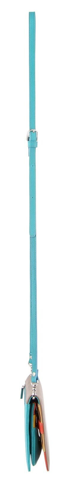 Load image into Gallery viewer, Pierre Cardin Genuine Leather Ladies Wallet Clutch Bag - Taupe/Turquoise-4