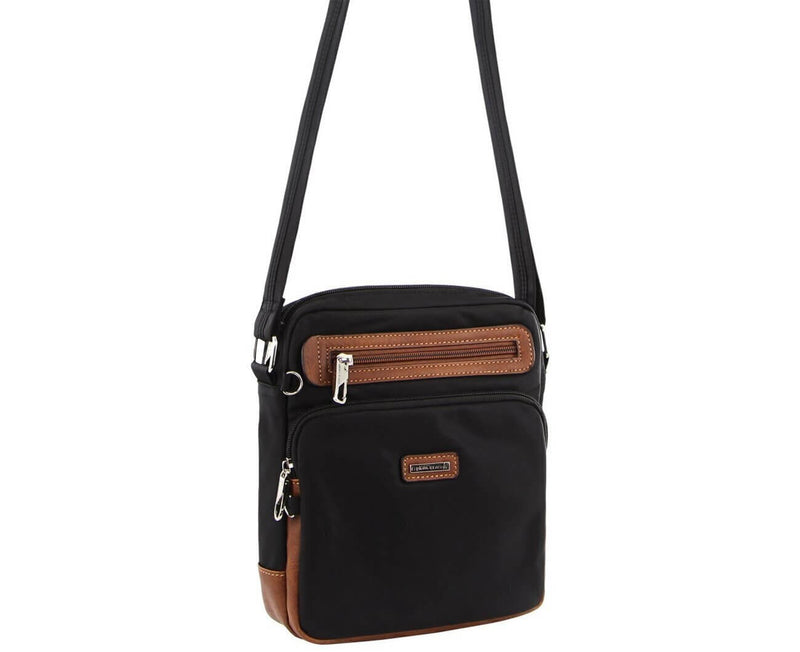 Load image into Gallery viewer, Pierre Cardin Nylon Cross Body Bag - Black-2