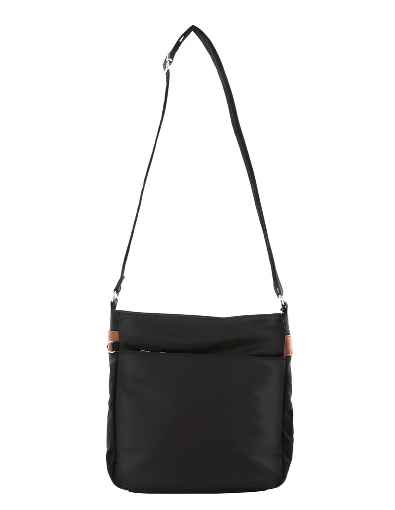 Load image into Gallery viewer, Pierre Cardin Nylon Cross Body Bag Slash Proof Shoulder Anti-Theft in Black-3