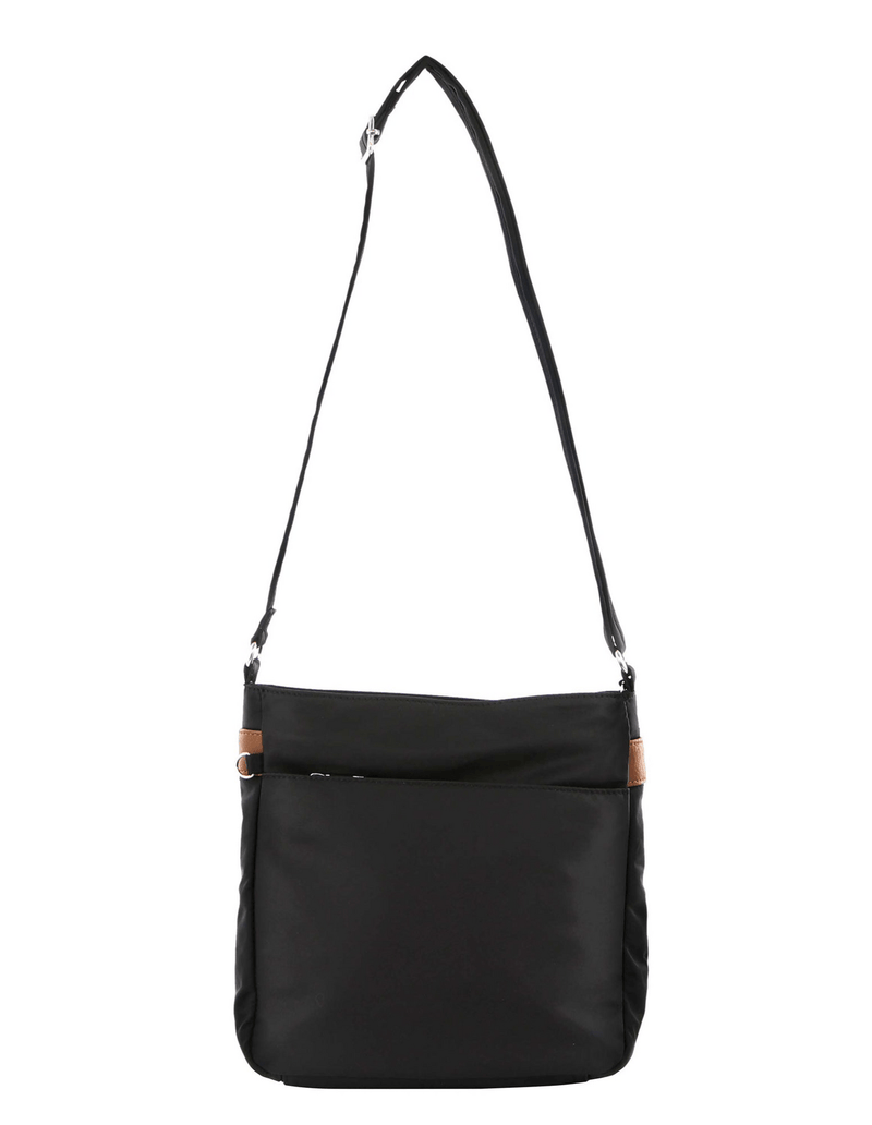Load image into Gallery viewer, Pierre Cardin Nylon Cross Body Bag Slash Proof Shoulder Anti-Theft in Black-3